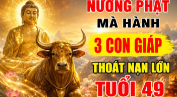 Nương Phật mà hành, 3 con giáp thoát nạn lớn tuổi 49