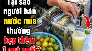 Tại sao người bán nước mía thường kẹp thêm 1 quả quất?