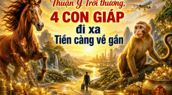 Thuận Ý Trời thương, 4 con giáp đi xa Tiền càng về gần