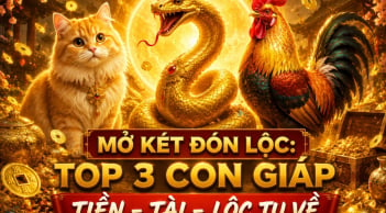 Mở két đón lộc: Top 3 con giáp Tiền - Tài - Lộc tụ về