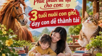 Phúc phần để lại cho con: 3 tuổi nuôi con giỏi, dạy con dễ thành tài