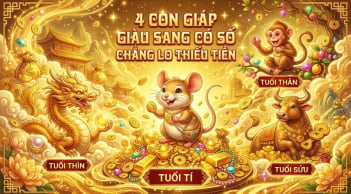 4 con giáp Giàu Sang có số, chẳng lo thiếu Tiền
