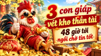 3 con giáp vét kho thần tài, 48 giờ tới ngồi chờ tin tốt