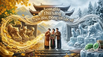 3 con giáp Thu sang Tiền đến, Đông tới Lộc về