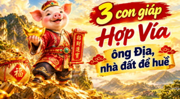 3 con giáp Hợp Vía ông Địa, nhà đất đề huề