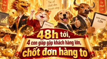 48h tới, 4 con giáp gặp khách hàng lớn, chốt đơn hàng to