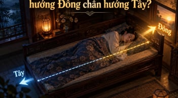 Tại sao nằm ngủ không kê đầu hướng Đông chân hướng Tây?