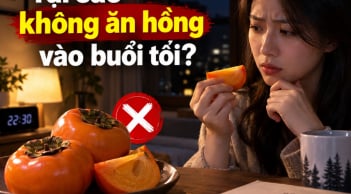 Tại sao không ăn hồng vào buổi tối?