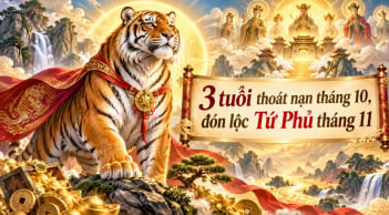 3 tuổi thoát nạn tháng 10, đón lộc Tứ Phủ tháng 11