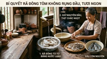 Cách rã đông tôm không bị rụng đầu, thịt tươi ngọt chắc