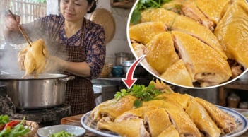 Cách luộc gà không cần nước, da vàng giòn, chín đều từ trong ra ngoài