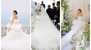 Mê mẩn chiếc váy cưới bồng bềnh như mây trắng của fashionista Hong Kong