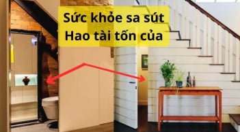 Nhà vệ sinh đặt ở vị trí này, tán gia bại sản, càng ở lâu càng ốm yếu, đàn ông trong nhà suy tàn