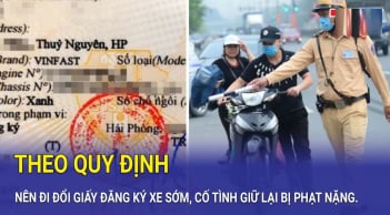 Từ nay tới 31/12/2024: Người dân không đi đổi giấy đăng ký xe có bị phạt 6-8 triệu không?