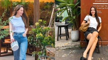 Tham khảo 10 cách mặc áo phông trắng trẻ trung và sang trọng của Hồ Ngọc Hà.