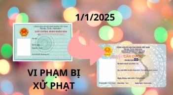 Kể từ 1/1/2025, người dân dùng CMND cố tình không cấp đổi sang căn cước sẽ bị phạt tiền tới 5.000.000 đồng, đúng không?