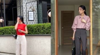 Mách nàng một vài tuyệt chiêu diện quần ống rộng không bị “nuốt dáng”