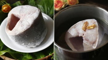 Cá cấp đông cứng như đá, ngâm trong loại nước này, vừa rã đông nhanh vừa khử mùi tanh