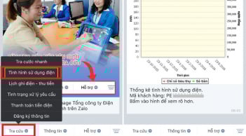Nhấn nút này trên Zalo: Kiểm tra hóa đơn tiêu thụ theo tuần/tháng đơn giản, chính xác từng đồng