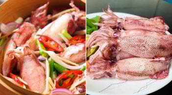 Làm đúng việc này khi hấp mực, đảm bảo mực căng mọng, không tanh, không bị tróc da