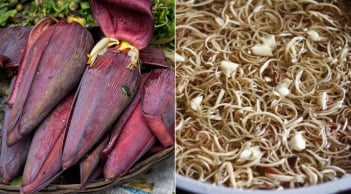Hoa chuối thái ra ngâm trong nước pha loại gia vị này, để lâu vẫn trắng giòn, không bị thâm đen