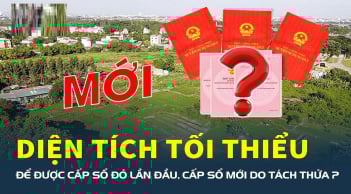 Đất tối thiểu bao nhiêu mét vuông mới được cấp Sổ đỏ?