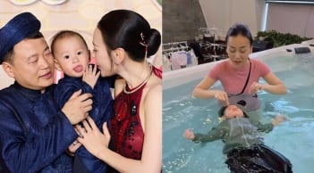 Phương Oanh đáp trả khi bị nhận xét chuyện cho quý tử tập bơi, mẹ chồng nói một câu làm rõ mối quan hệ