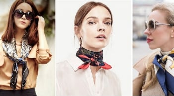 Mẹo biến hóa với khăn lụa để nàng cộng điểm sành điệu