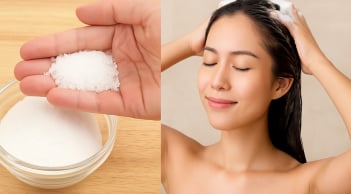 Thêm muối vào nước gội đầu, 4 ngày tóc vẫn sạch bóng, hết gàu, giảm rụng bất ngờ