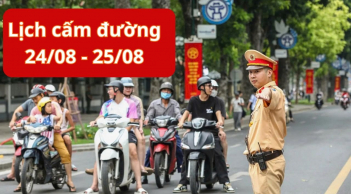 Chi tiết lịch cấm đường Hà Nội ngày 24/8 - 25/08/2025
