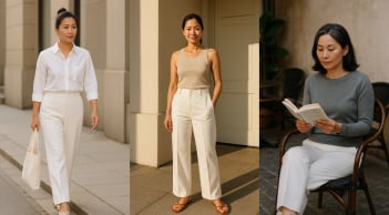 Phụ nữ 40+: Chỉ cần một chiếc quần trắng, phong cách sẽ thay đổi ngoạn mục