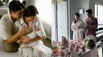 Ngô Thanh Vân tổ chức tiệc đầy tháng cho con, khoảnh khắc của gia đình gây sốt