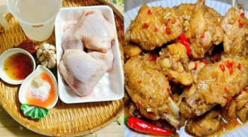 Cách làm gà kho nước dừa đậm đà béo thơm, ngon hơn cả ngoài hàng