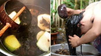 Cách nấu nước gội đầu thảo dược giúp làm sạch gàu, tóc bồng bềnh, lâu bết