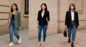 Phụ nữ 30+ mặc blazer với jeans sao cho sang? Áp dụng 3 kiểu này ai cũng khen trẻ
