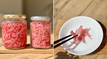 Học người Nhật cách làm gừng hồng chỉ với vài nguyên liệu đơn giản