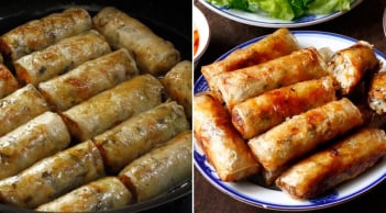 Bí quyết làm nem rán vàng giòn, vỏ không bị sạm đen