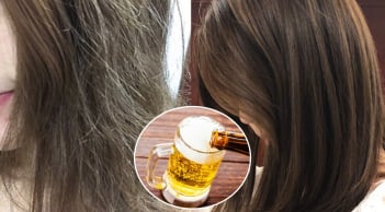 Cách gội đầu, ủ tóc bằng bia giúp giảm rụng, kích thích tóc con mọc không ngừng