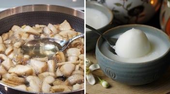 Rán mỡ lợn thêm thứ này, thành phẩm trắng thơm, để lâu không mốc hỏng