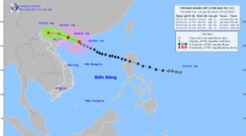 Cập nhật tin bão số 11: Bão Matmo suy yếu, bão Hạ Long đang mạnh lên
