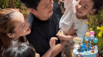 Trường Giang hiếm hoi khoe cận dung mạo con trai