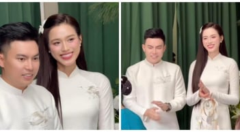Lộ diện mạo chồng thiếu gia của Hoa hậu Đỗ Thị Hà, cô dâu khóc nức nở vì điều này