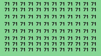 Thử tài tinh mắt, bạn thấy số 77 ở đâu không? Bạn cần bao nhiêu giây để nhận ra?