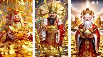 Trắc nghiệm: Chọn 1 trong 3 hình Thần Tài để biết chỉ số may mắn, giàu có của bạn từ nay tới Tết