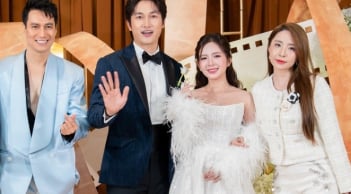 Quỳnh Nga  và Việt Anh hiếm hoi cùng xuất hiện sau tin đồn đi khám thai