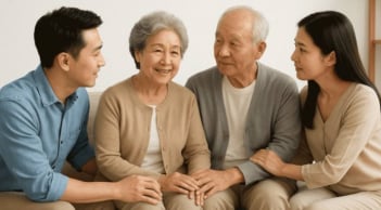 Chăm sóc cha mẹ già: Dù anh em ruột có thân đến mấy cũng phải thống nhất 4 nguyên tắc này