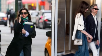 Học lỏm một vài công thức mặc đẹp ngày lạnh của Anne Hathaway