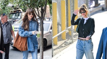 Học mỹ nhân '50 sắc thái' cách mix quần jeans sang xịn min