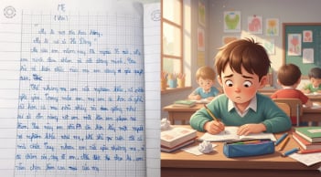 Bài văn tả mẹ “ác hơn dì ghẻ” của học sinh lớp 4 gây bão mạng: Cái kết khiến ai cũng bật cười