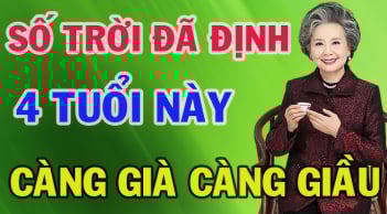 4 con giáp số trời đã định phải khổ trước sướng sau: Càng già càng giàu có sung túc